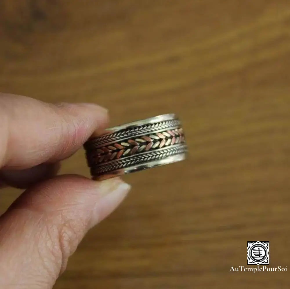 ’Harmonie De Shangri - La’ - Anneau Tibétain Ajustable Bague - Tibet