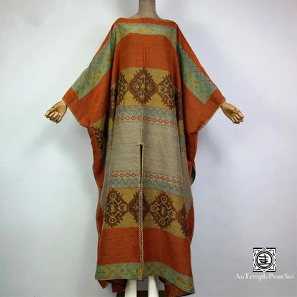 Kaftan ’Mosaïque Élégante’ Harmonie Colorée / Unique Offerte