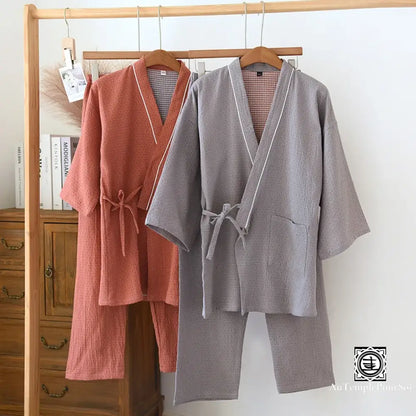 ’Kienzen’ Ensemble Kimono Unisexe En Coton - Collection Détente Printemps-Été 2024