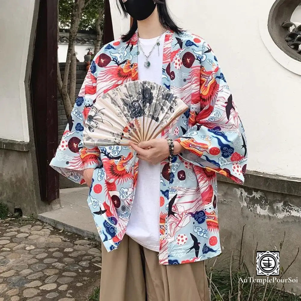 Kimono ’Dragon Impérial’ – Majesté Et Tradition