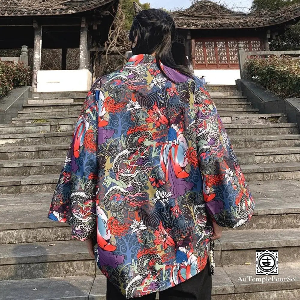 Kimono ’Dragon Impérial’ – Majesté Et Tradition