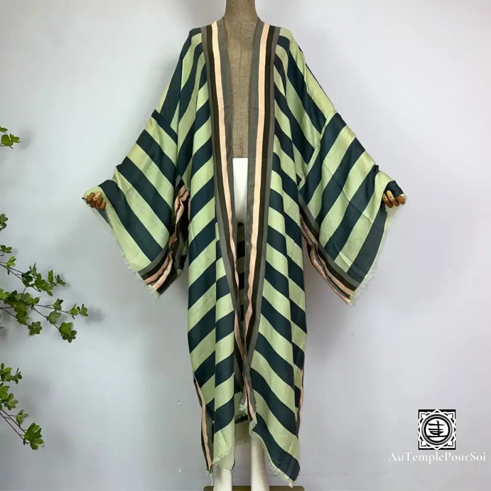 Kimono ’Éclat Urbain’ Vert / Unique