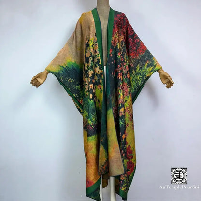 Kimono ’Forêt Enchantée’ Labyrinthe Floral / Unique