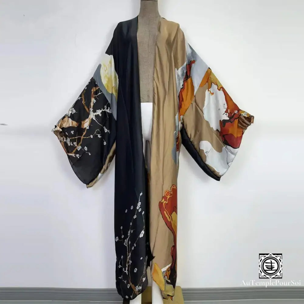 Kimono ’Jardin D’éden’ Crépuscule Dorée / Unique