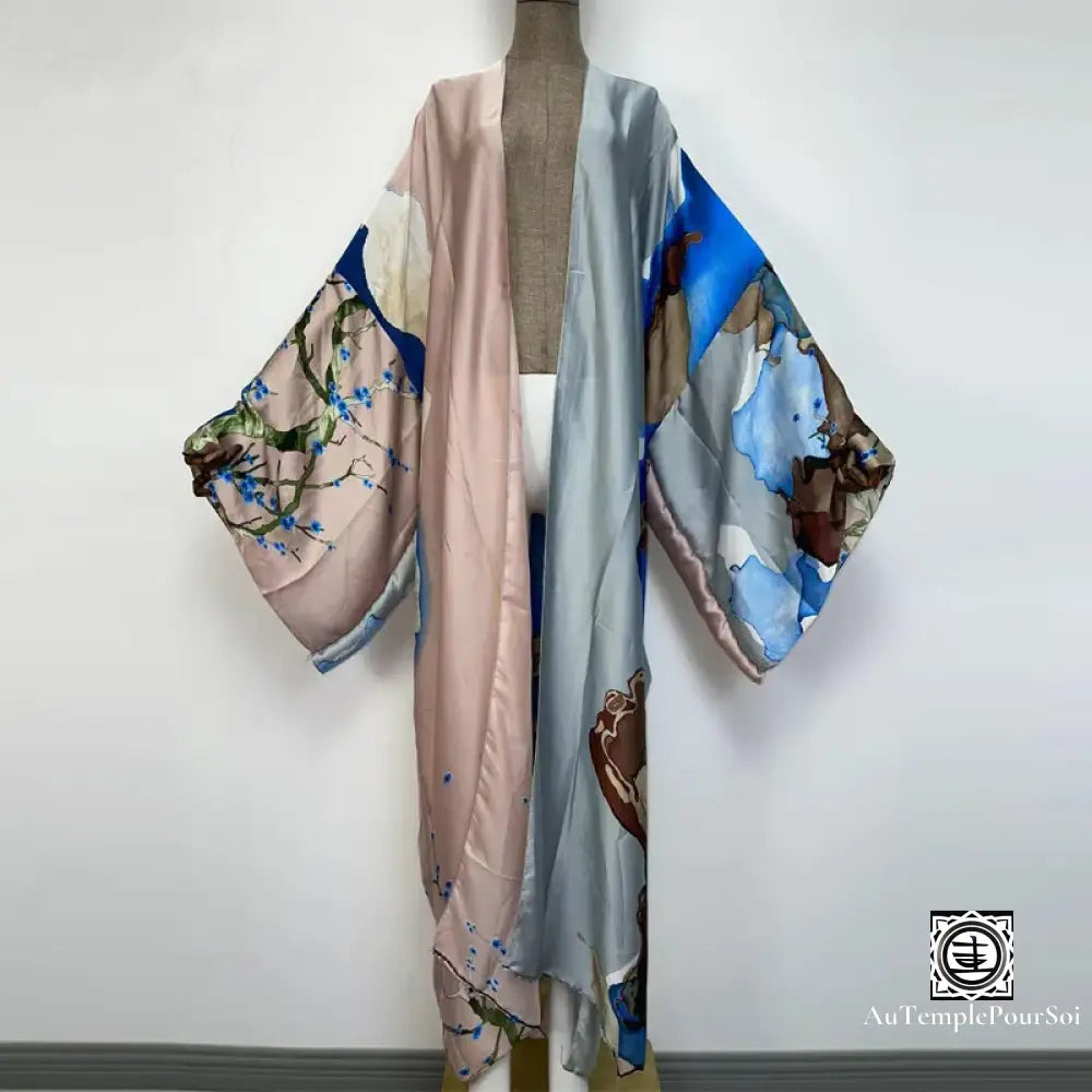 Kimono ’Jardin D’éden’ Floraison Dorée / Unique