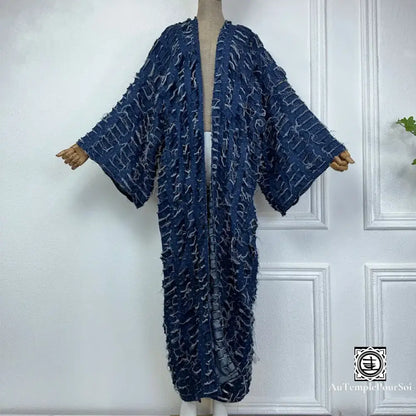 Kimono ’Océan Mystique’ Abysses Bleutées / Unique