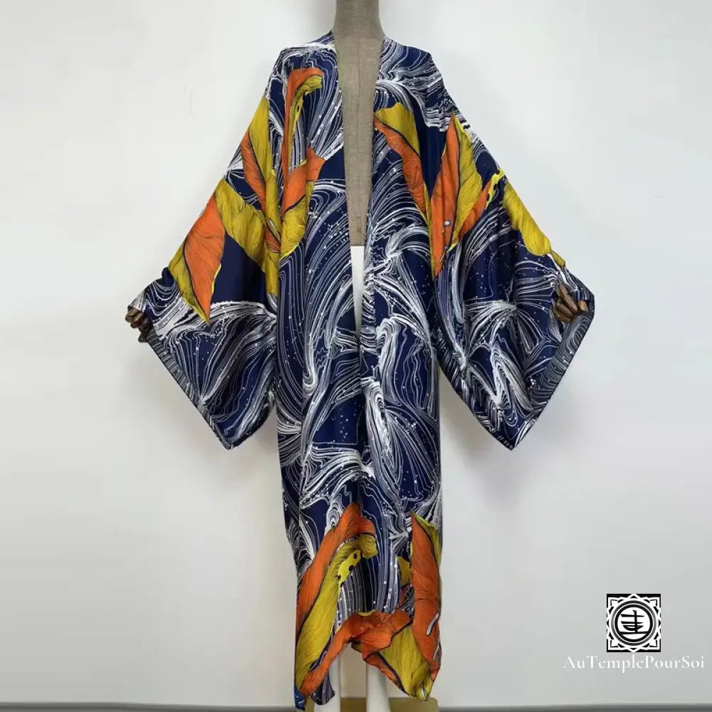 Kimono ’Toile Impressionniste’ Chant Du Corail / 145Cm