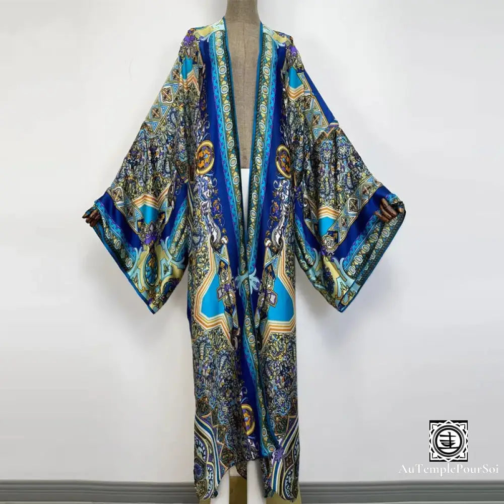 Kimono ’Toile Impressionniste’ Écho De Jade / 145Cm