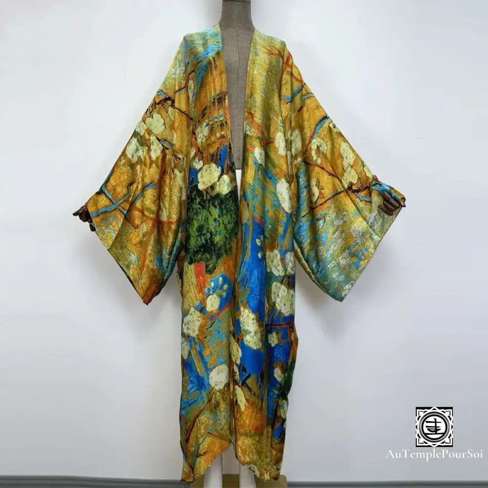 Kimono ’Toile Impressionniste’ Éclat D’aurore / 145Cm