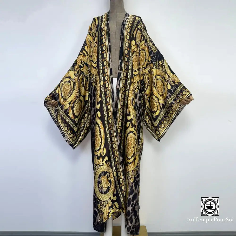 Kimono ’Toile Impressionniste’ Murmure D’argent / 145Cm