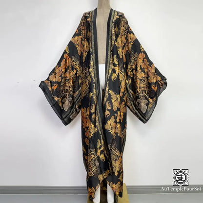 Kimono ’Toile Impressionniste’ Vision De Cobalt / 145Cm