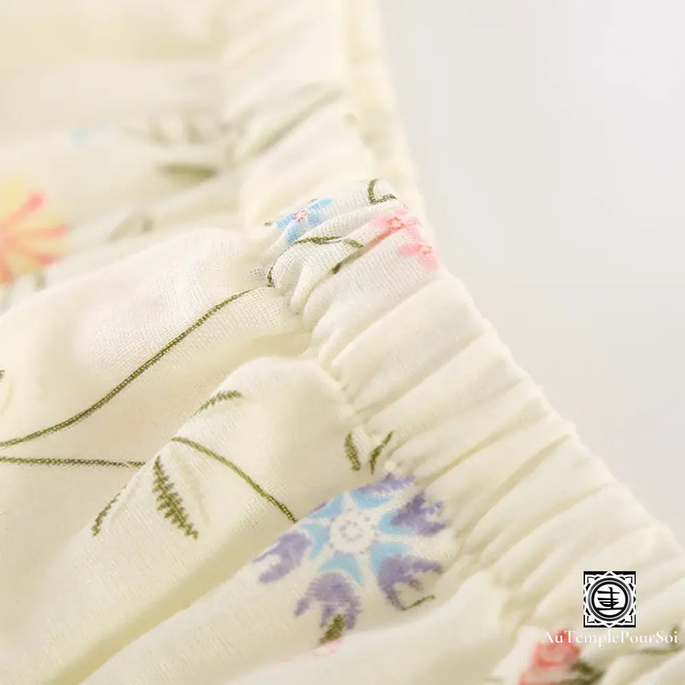 ’Kozou’ Pyjama Kimono Floral En Coton - Légèreté Et Fraîcheur Pour Les Nuits D’été