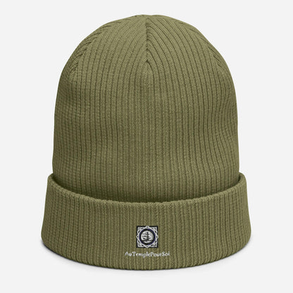 AuTemplePourSoi ribbed beanie in organic cotton | 23" ATPS collection