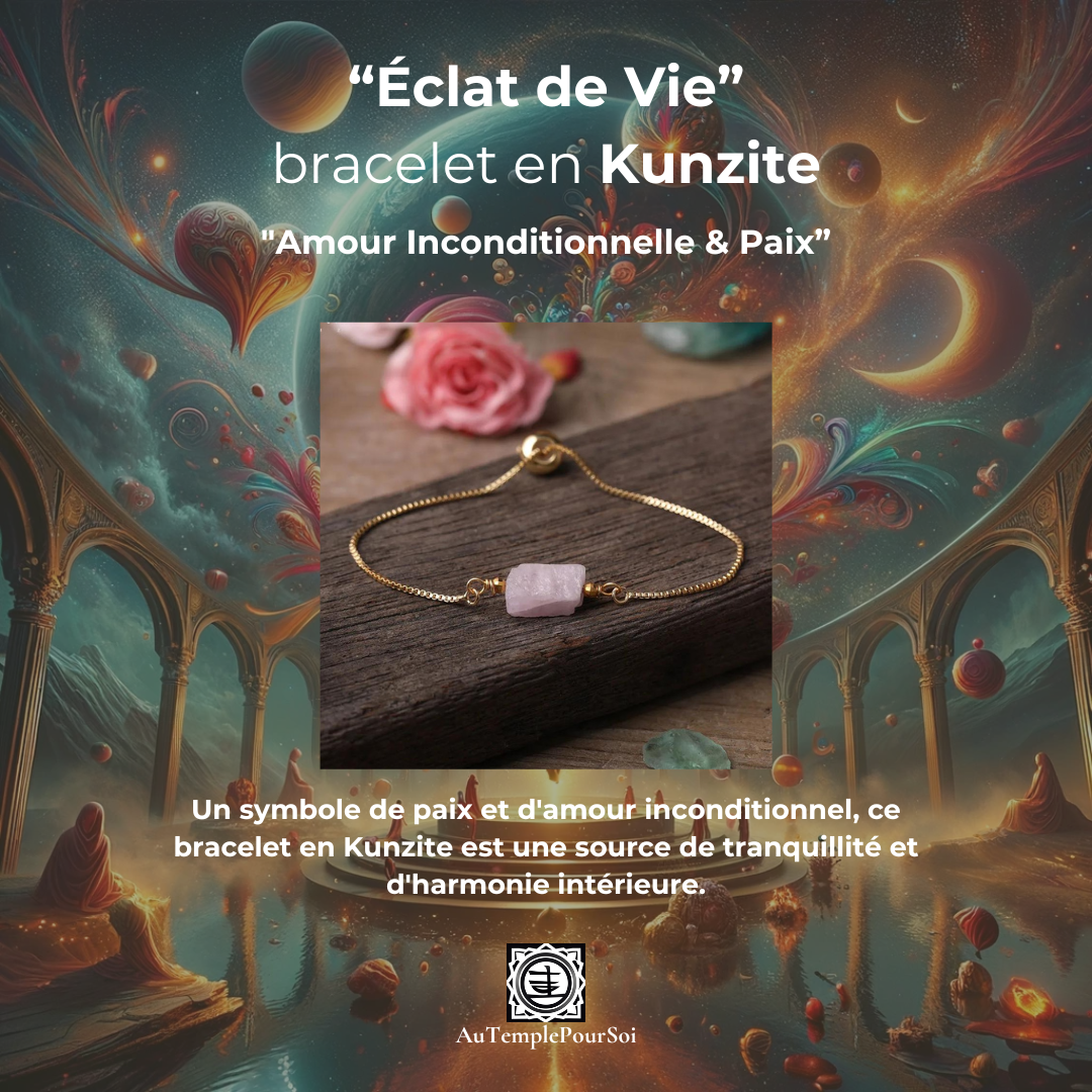 Pack Amour et Compassion : Rhodonite, Kunzite, Quartz Rose