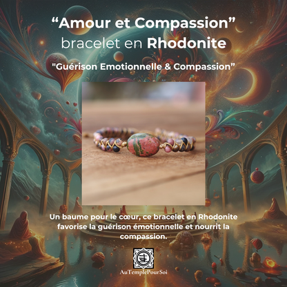 Pack Amour et Compassion : Rhodonite, Kunzite, Quartz Rose