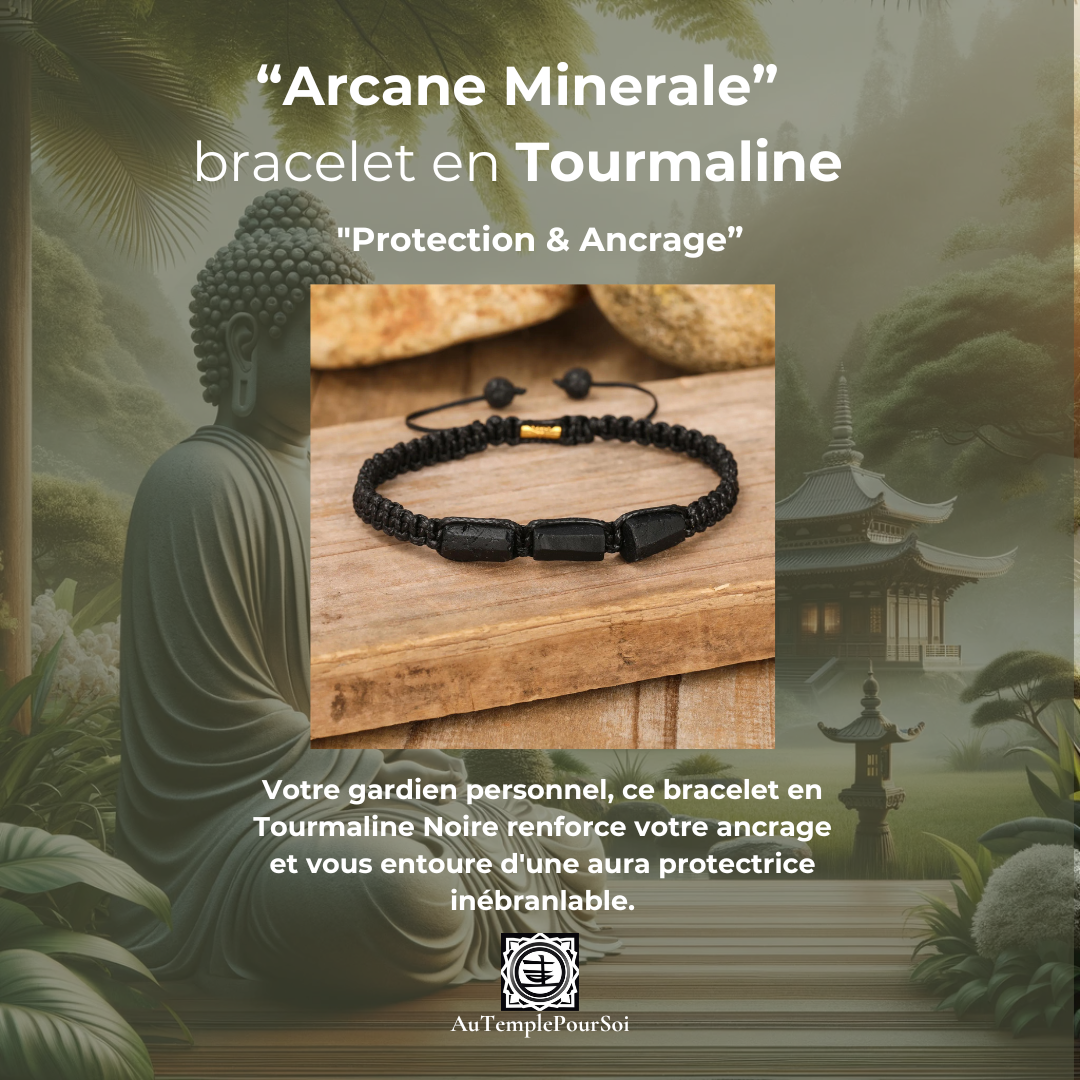 Pack Ancrage et Protection : Tourmaline, Œil de Tigre, Obsidienne