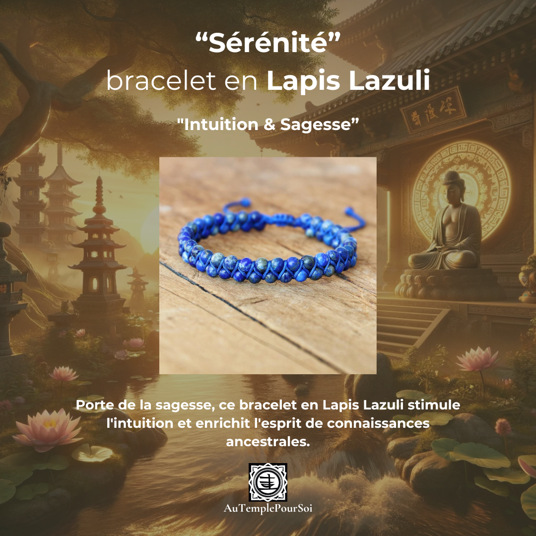 Pack Intuition et Spiritualité : Lapis Lazuli, Améthyste, Pierre de Lune