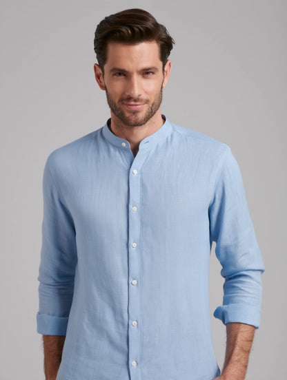 Pack 3 Chemises en Lin Col Mao "L’Essentiel Lin"