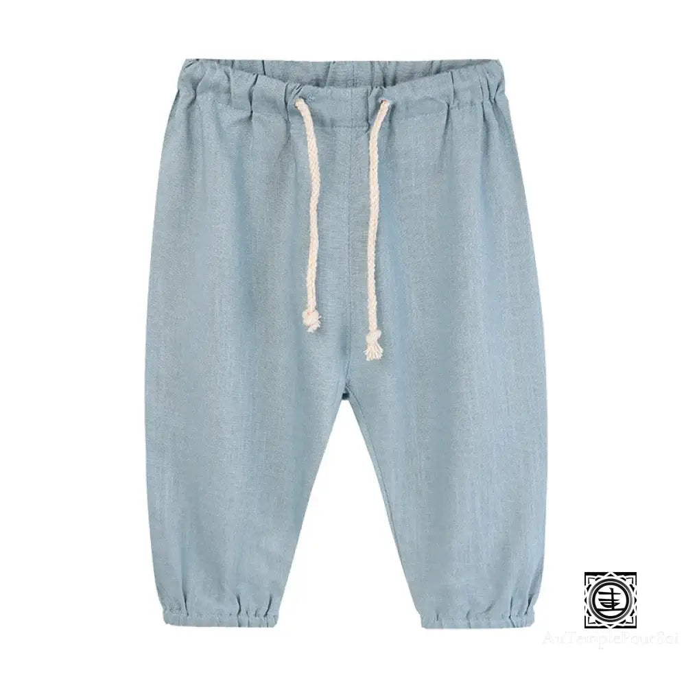 Pantalon ’Souffle Printanier’ Sarouel En Coton Et Lin Pour Enfants Enfant