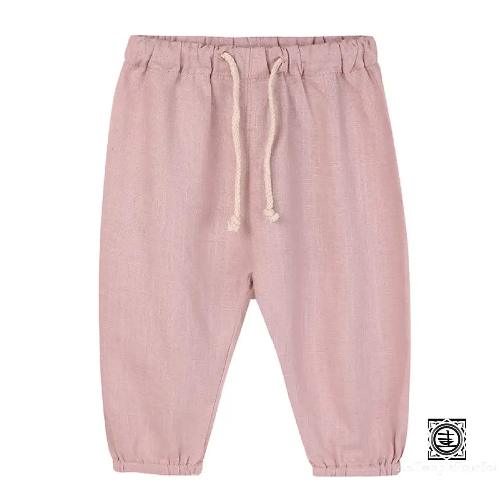 Pantalon ’Souffle Printanier’ Sarouel En Coton Et Lin Pour Enfants Enfant