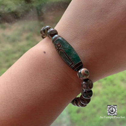 ’Protection Sacrée’ Bracelet En Agate Dzi Agate - Dzi