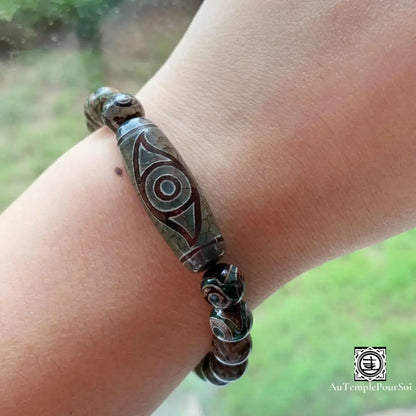 ’Protection Sacrée’ Bracelet En Agate Dzi Agate - Dzi