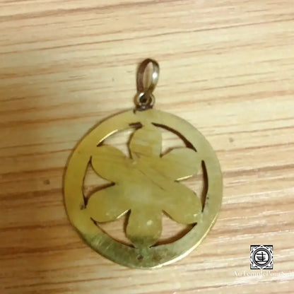 ’Regard De Sagesse’ - Pendentif Œil Bouddha Et Mantra Pendentif - Tibet