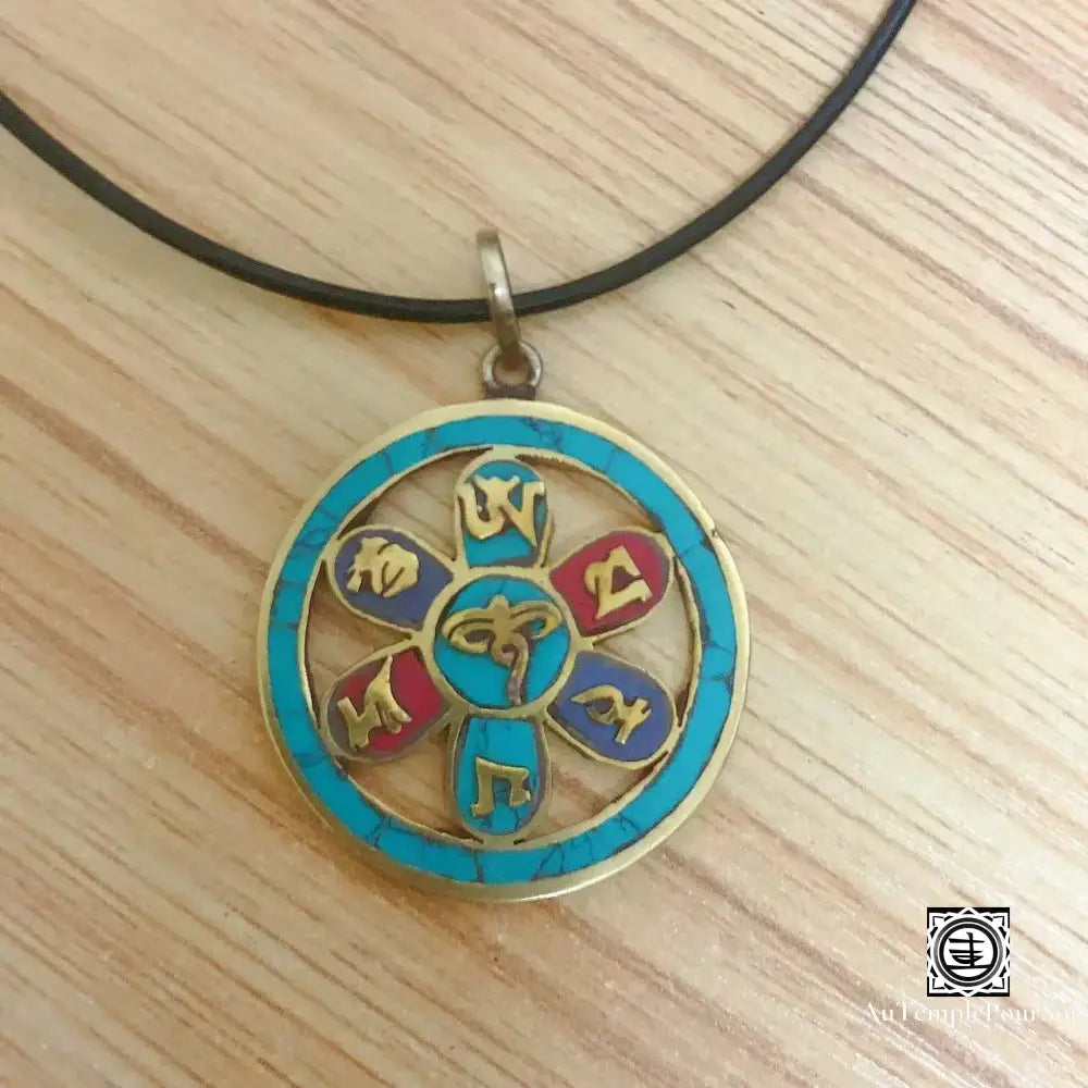 ’Regard De Sagesse’ - Pendentif Œil Bouddha Et Mantra Pendentif - Tibet