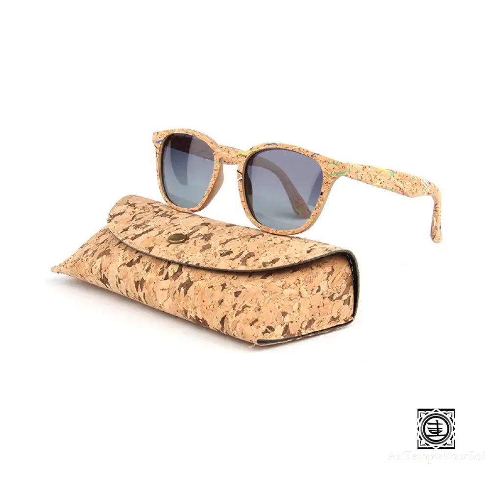 Lunettes de soleil tendance avec monture en bois poli