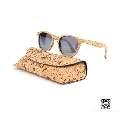 Lunettes de soleil tendance avec monture en bois poli