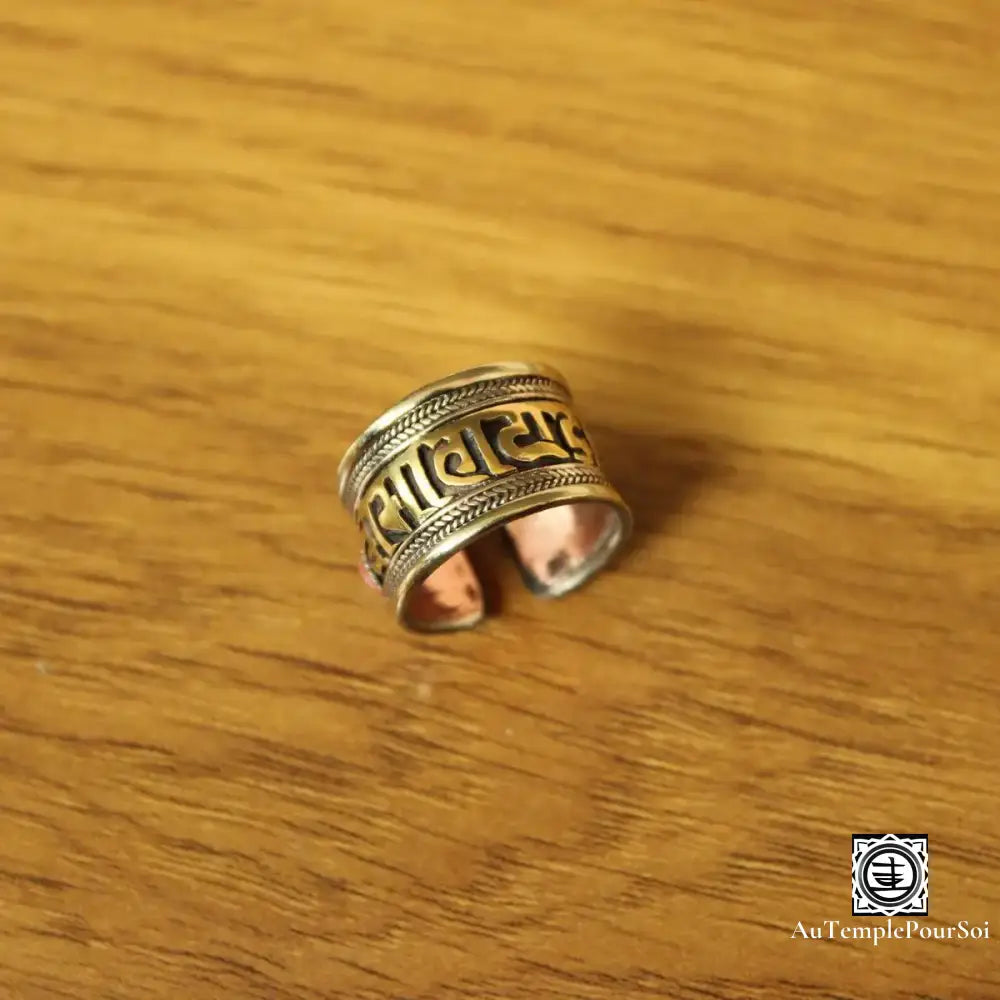 ’Résonance De Lhassa’ - Anneau Mantra En Cuivre Du Tibet Bague - Tibet