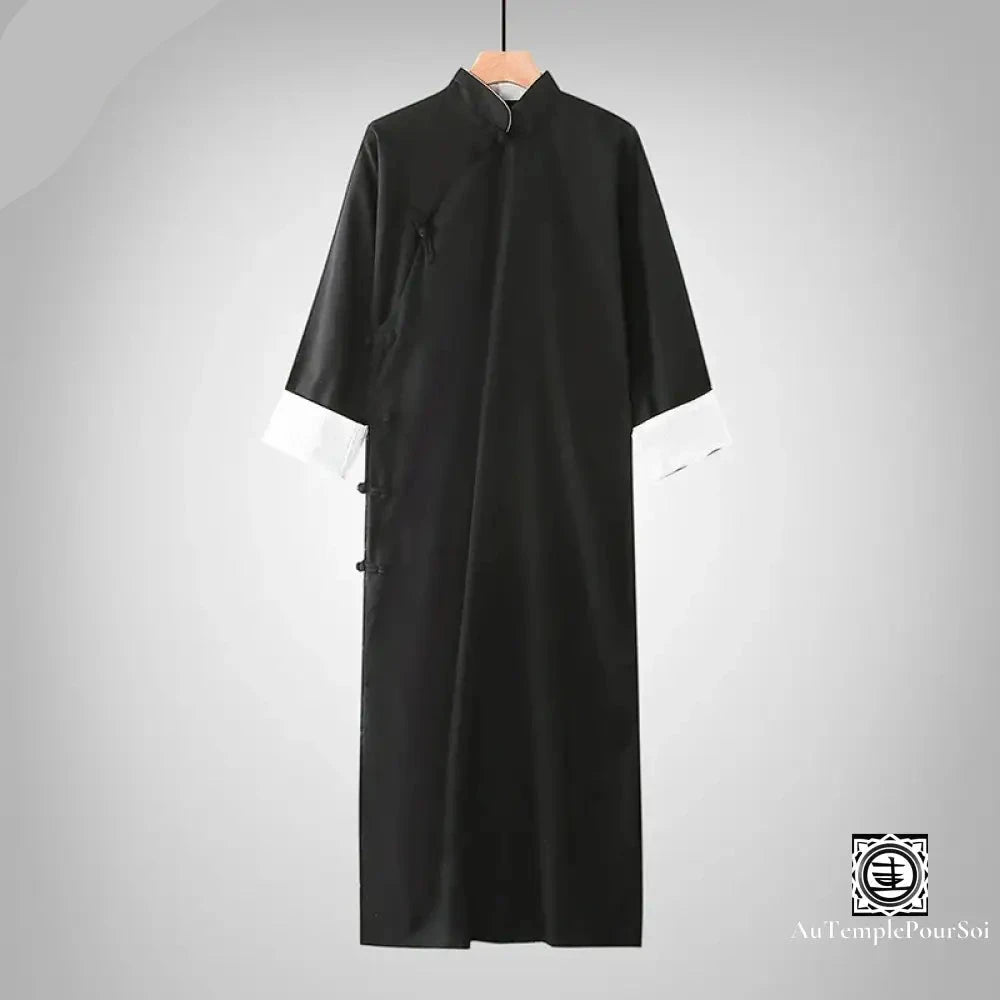 Robe Longue Traditionnelle En Coton Et Lin – Élégance Zen Unisexe