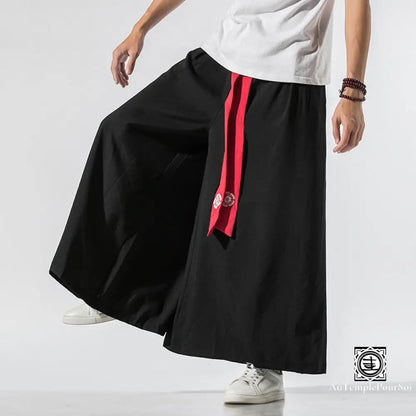 ’Ryouichi’ Pantalon En Coton M / Noir Bas-Homme