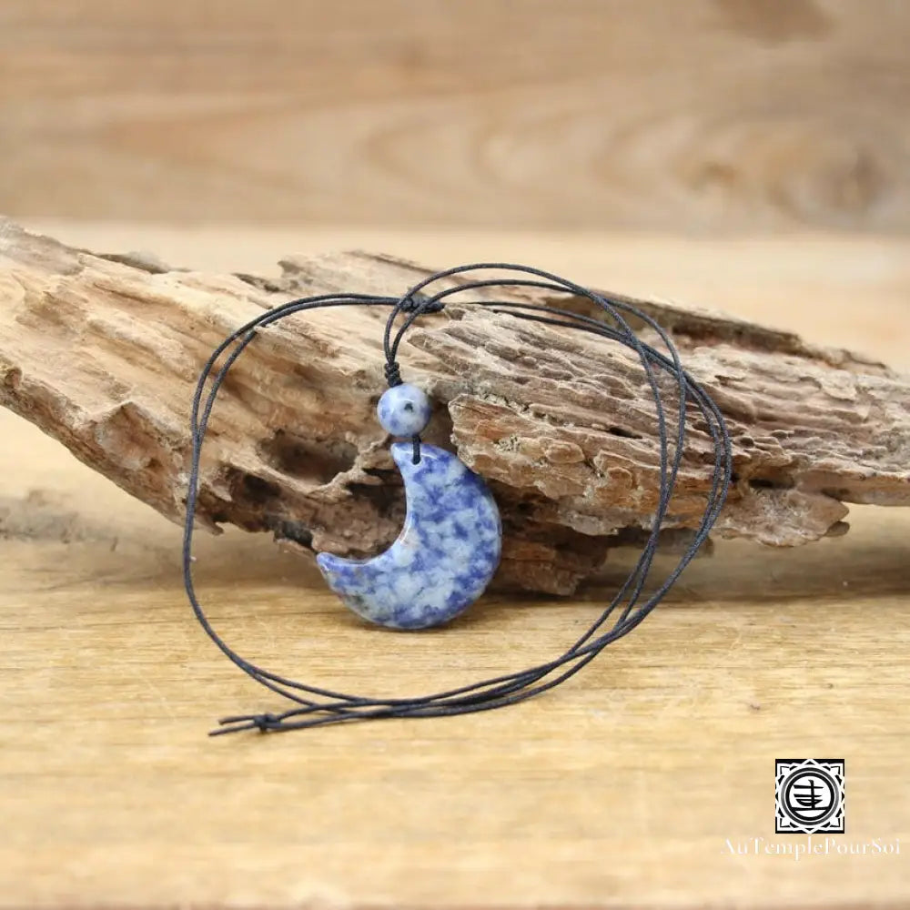 ’Sérénité Astrale’ Pendentif En Pierre Naturelle Sodalite Pendentif