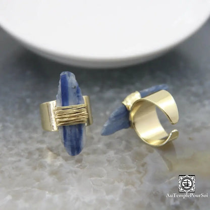 ’Sérénité Azur’ Bague Ajustable En Kyanite Bague