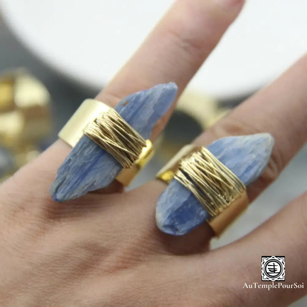 ’Sérénité Azur’ Bague Ajustable En Kyanite Bague