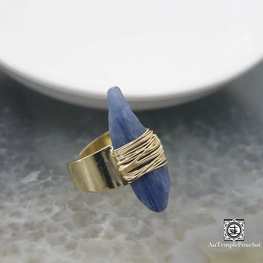 ’Sérénité Azur’ Bague Ajustable En Kyanite Bague