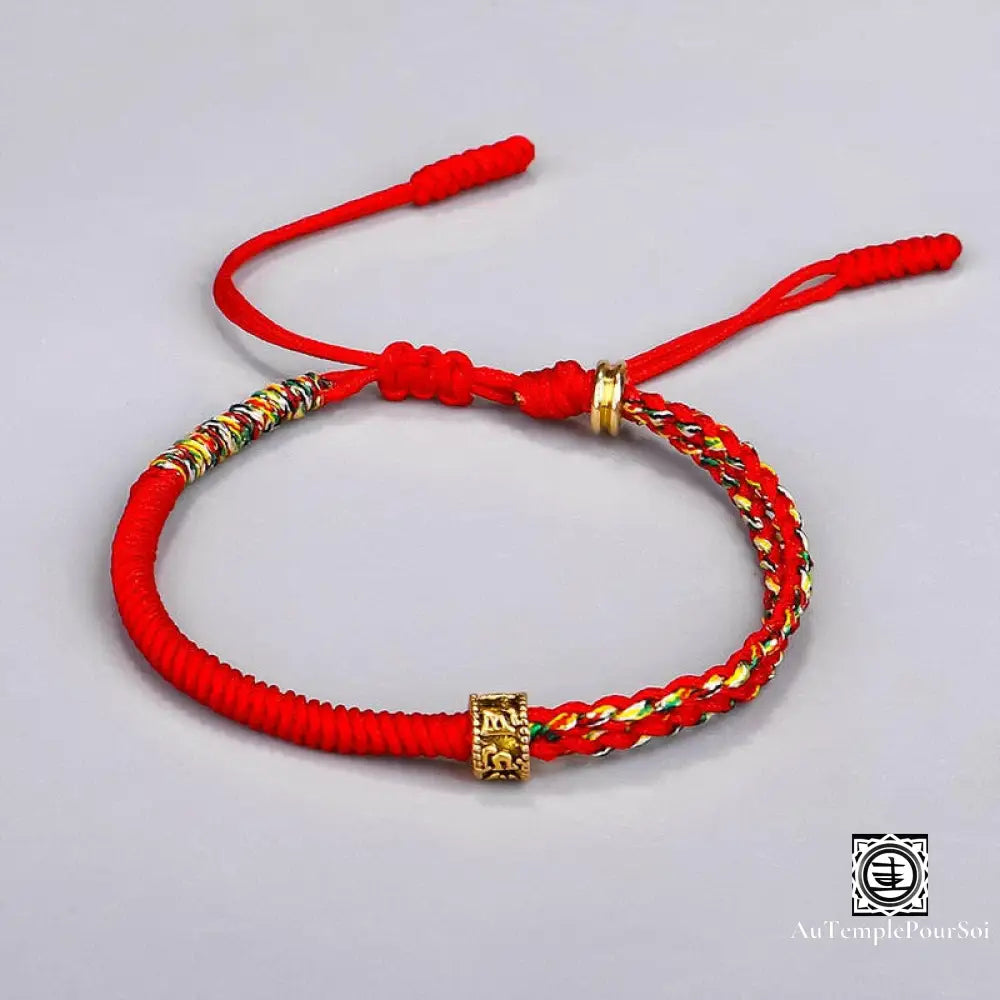 ’Sérénité Tibétaine’ Bracelet Porte - Bonheur En Perles De Cuivre Rouge Bracelets