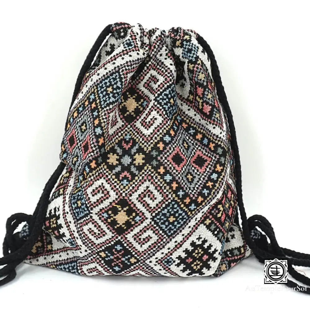 ’Simplement’ Sac À Dos Motifs Originaux En Coton Tricoté No 5 Sac