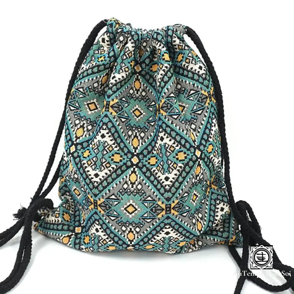 ’Simplement’ Sac À Dos Motifs Originaux En Coton Tricoté No 8 Sac