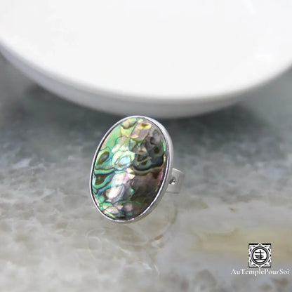 ’Souvenir Marin’ Bague Réglable En Coquillage D’ormeau Bague