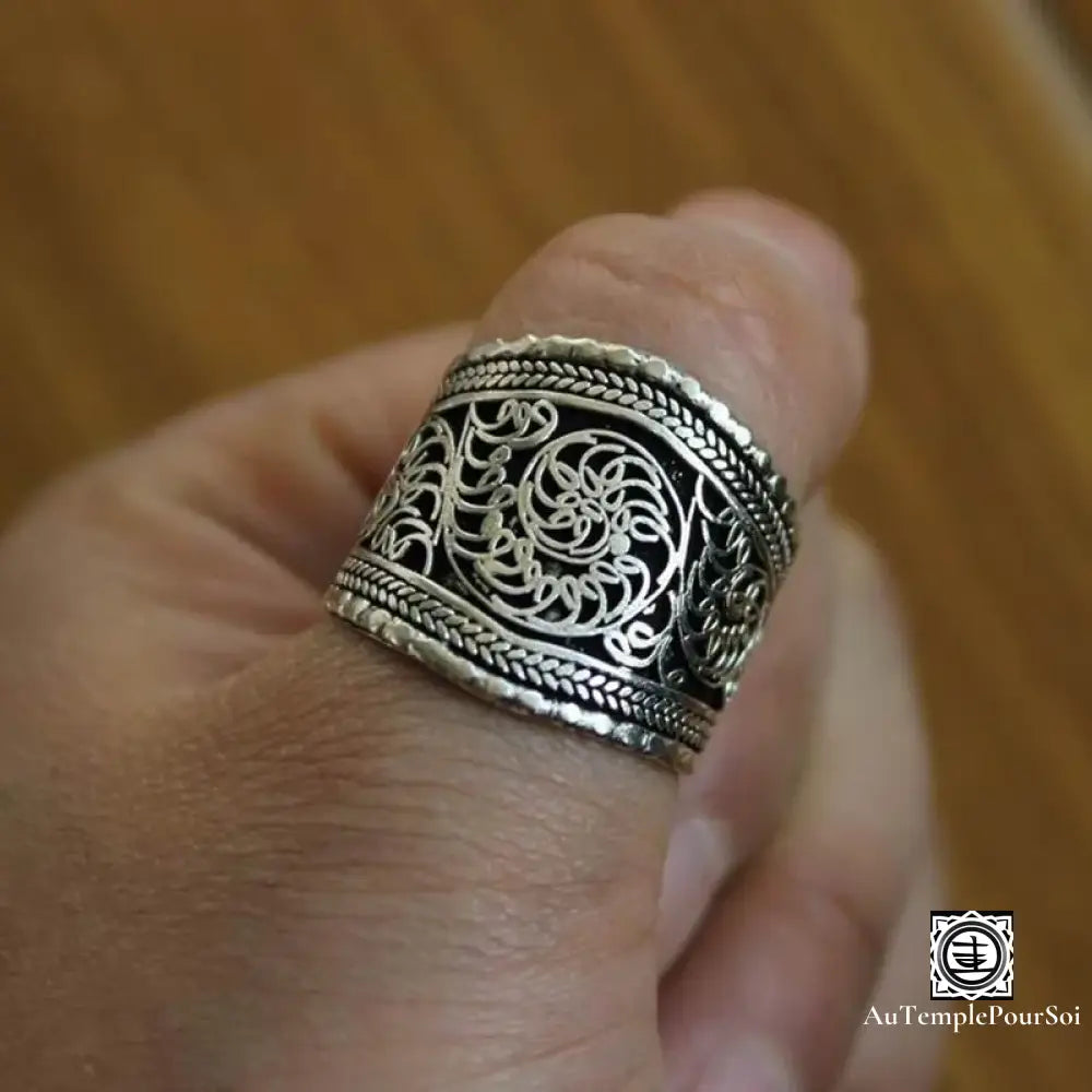 ’Spirale De Shambhala’ - Bague En Argent Tibétain Bague - Tibet