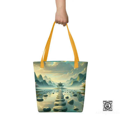 Tote Bag ’Esprit Serein’ Jaune