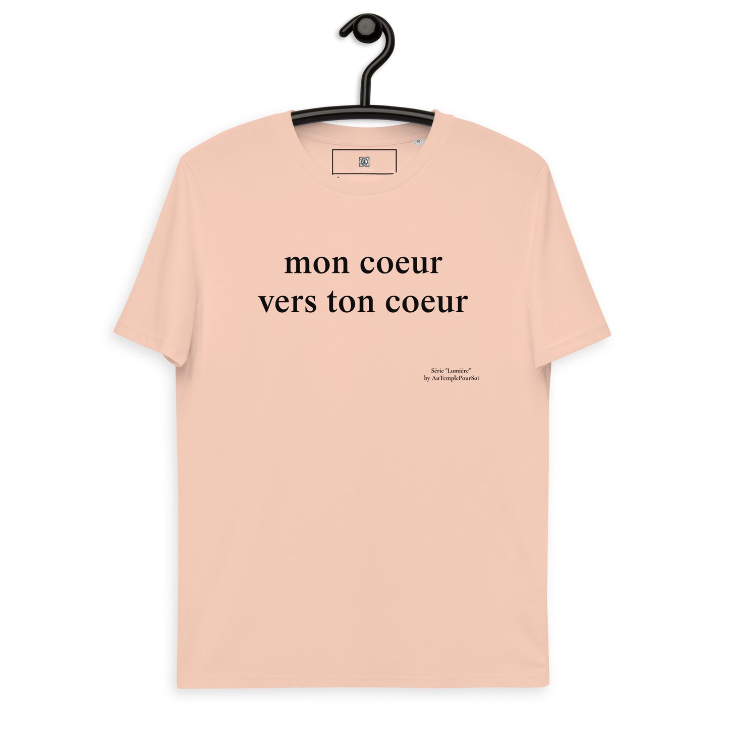 T-SHIRT UNISEXE "Mon Coeur vers Ton Coeur" EN COTON BIO PREMIUM | Série Lumière 24"