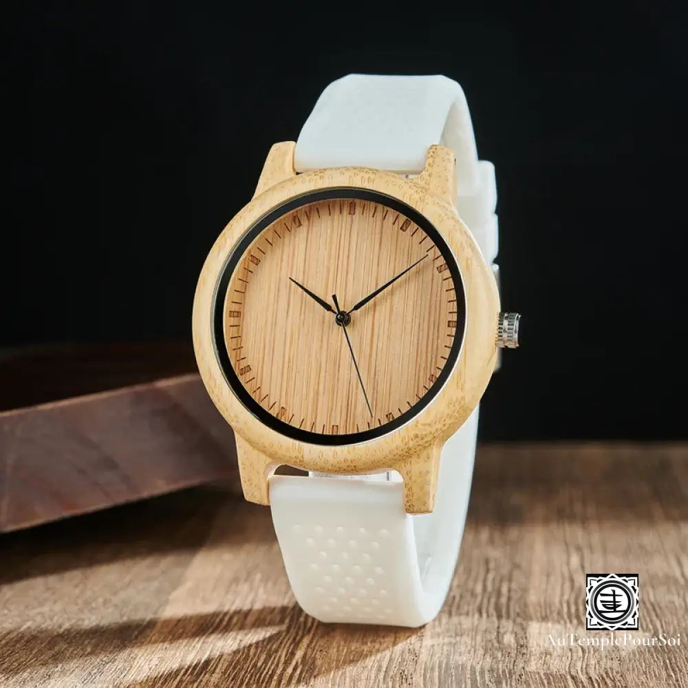 ’Verdure Du Temps’ - Montre En Bois Nature Montre-Bois