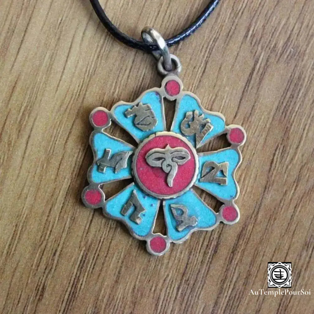 ’Vision Du Dharma’ - Amulette Tibétaine De Sagesse Pendentif - Tibet