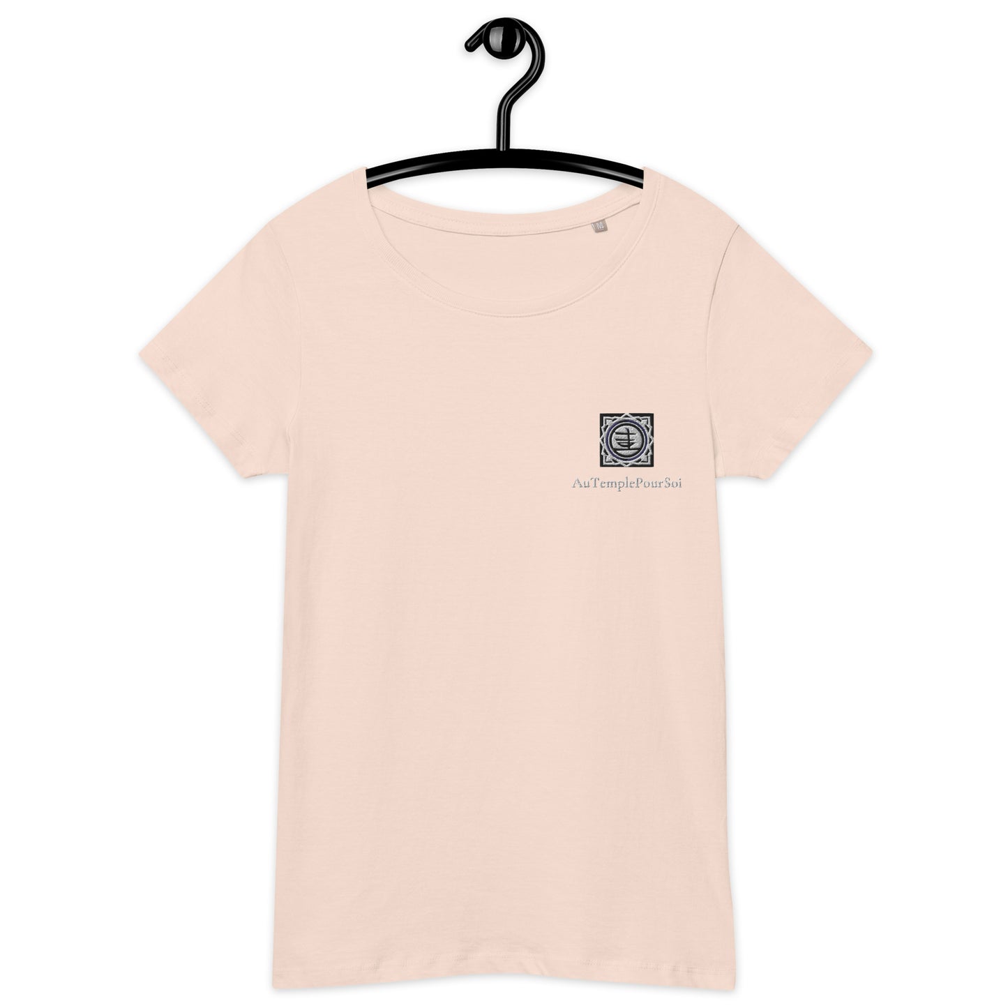 AuTemplePourSoi embroidered women's T-shirt in premium organic cotton | ATPS 23" collection