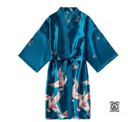 ’Yorokobi’ Kimono Élégance En Soie Avec Motifs - Robe