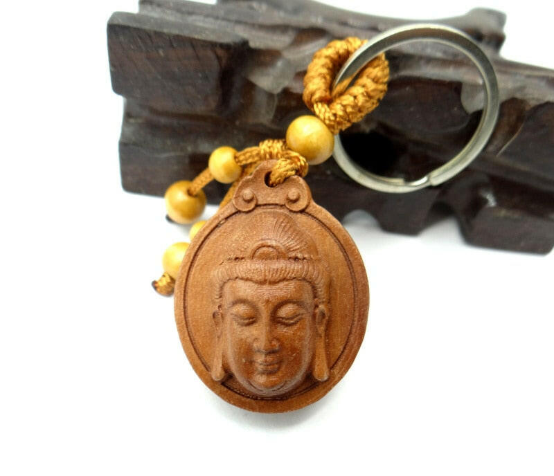 Meditating Buddha Keychain