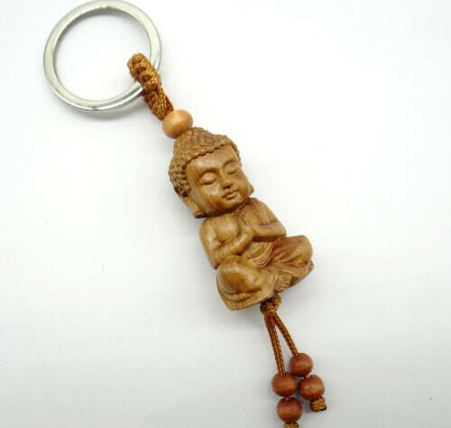 Praying Buddha Keychain